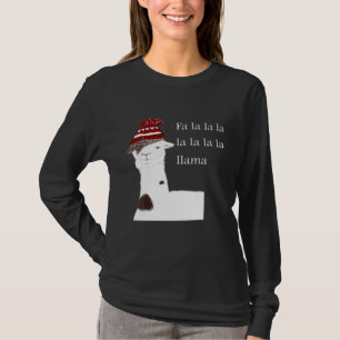 Camiseta Llama Design de Natal Fa La Lama