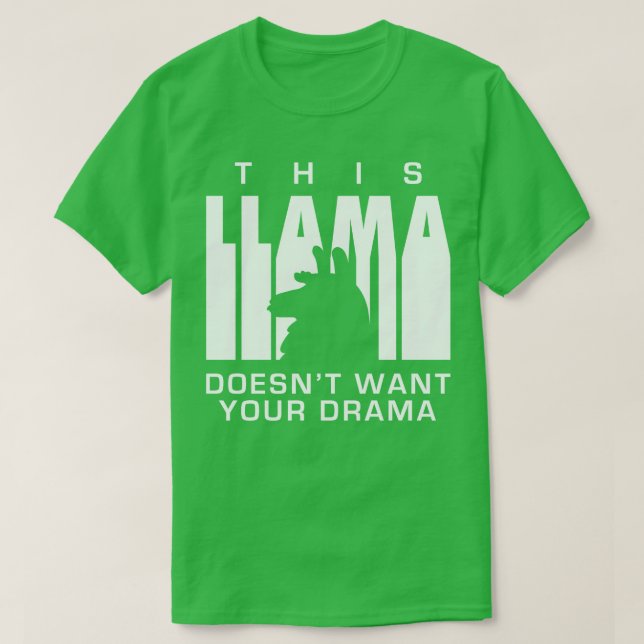 Camiseta Llama Drama 1 (Frente do Design)