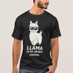 Camiseta Llama É Meu Espírito Animal Engraçado Llama