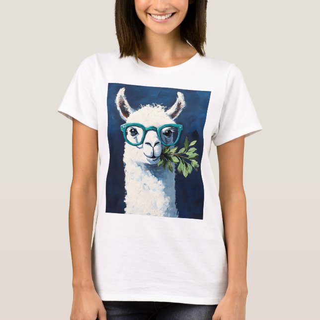 Camiseta Llama Esperta Chic (Frente)