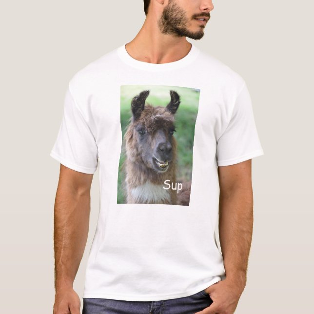 Camiseta Llama Face Sup T-Shirt (Frente)