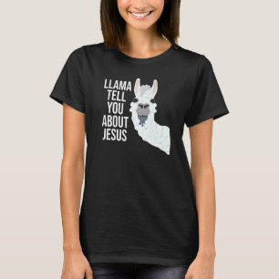Camiseta Llama Fala Sobre Jesus Bíblia Cristã Gospel