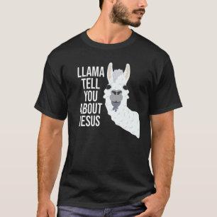 Camiseta Llama Fala Sobre Jesus Bíblia Cristã Gospel