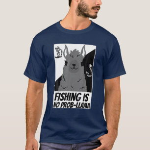 Camiseta Llama Fisheries Funny Pescador Llama Lover