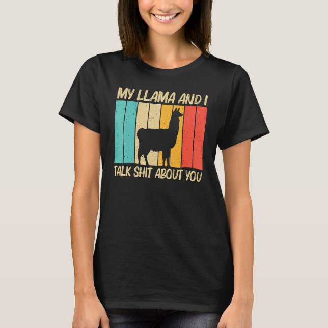Camiseta Llama For Men Alpaca Farming Zookeeper Peruv (Frente)