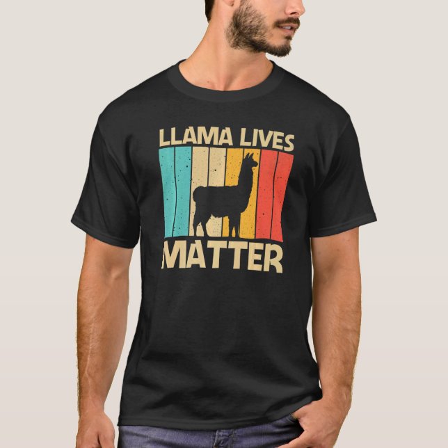 Camiseta Llama For Men Women Alpaca Farming Zookeeper Peruv (Frente)