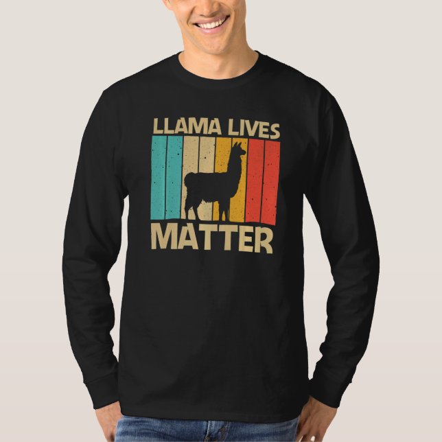Camiseta Llama For Men Women Alpaca Farming Zookeeper Peruv (Frente)