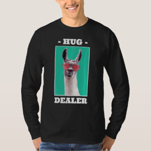 Camiseta Llama Hug Dealer Llama Sunglass Animal Lama