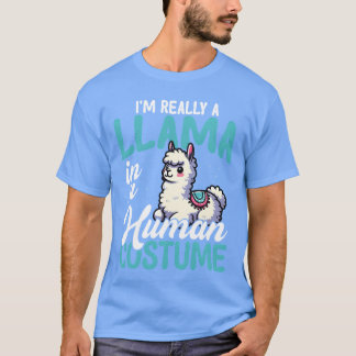 Camiseta Llama in Human Costume Funny friends