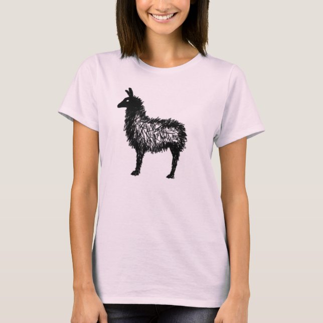 Camiseta LLAMA LAND de Rhonda (Frente)