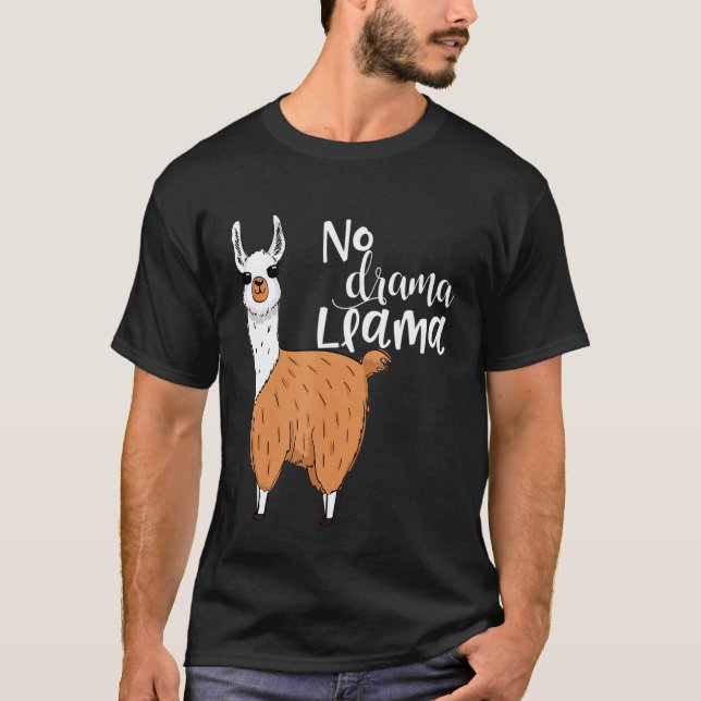 Camiseta Llama Llama Costume Llama Pajamas No Drama Lama (Frente)