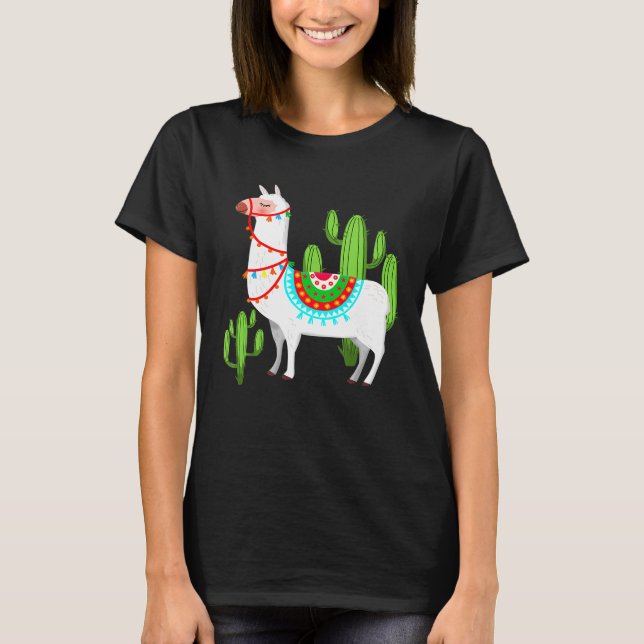 Camiseta Llama Llama Stuff Alpaca Peru Animal Drama (Frente)