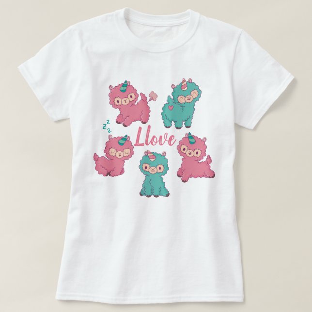 Camiseta Llama Love (Frente do Design)