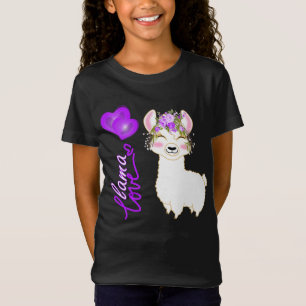 Camiseta Llama Love - Purple -Hearts