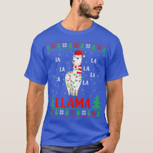Camiseta Llama Lover Xmas Luz Feia Cristo La Llama