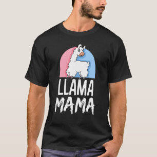 Camiseta Llama Mama Animal Pet Cute Mãe Mãe Mamãe Mothe