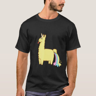 Camiseta Llama Milho Peido arco-íris Unicórnio Mulheres Men