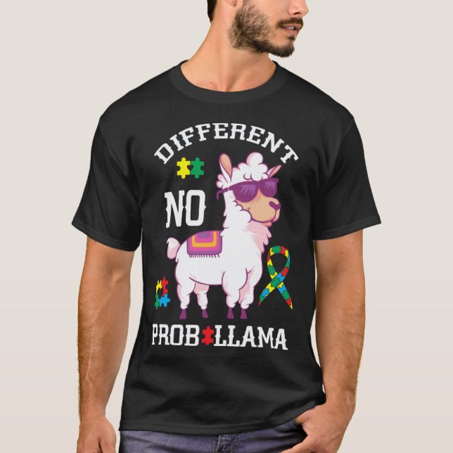 Camiseta Llama não tem problema com enigmas (Frente)