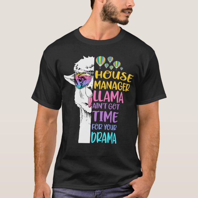 Camiseta Llama não tem tempo para seu drama (Frente)