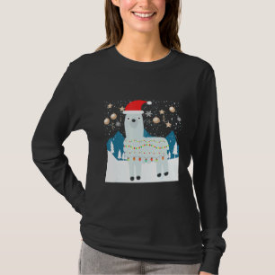 Camiseta Llama Papais noeis Neve Feia Natal