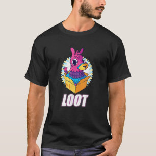 Camiseta Llama Pinata Lança um presente para os fãs de jogo