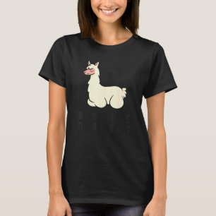 Camiseta Llama preguiçoso Tardy Melhor Tardio Do Que Nunca