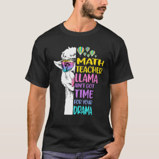 Camiseta Llama Professor de Matemática