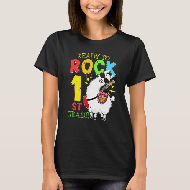 Camiseta Llama Pronta Para Balançar ruas De 1º Grau (Frente)