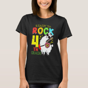 Camiseta Llama Pronto Para Balançar a Quarta Série Primeiro