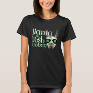 Camiseta Llama Seja Irlandês Hoje Mashup de Llama Irlandês