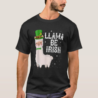 Camiseta Llama Seja Rua Irlandesa. Santo do Dia de Patrick