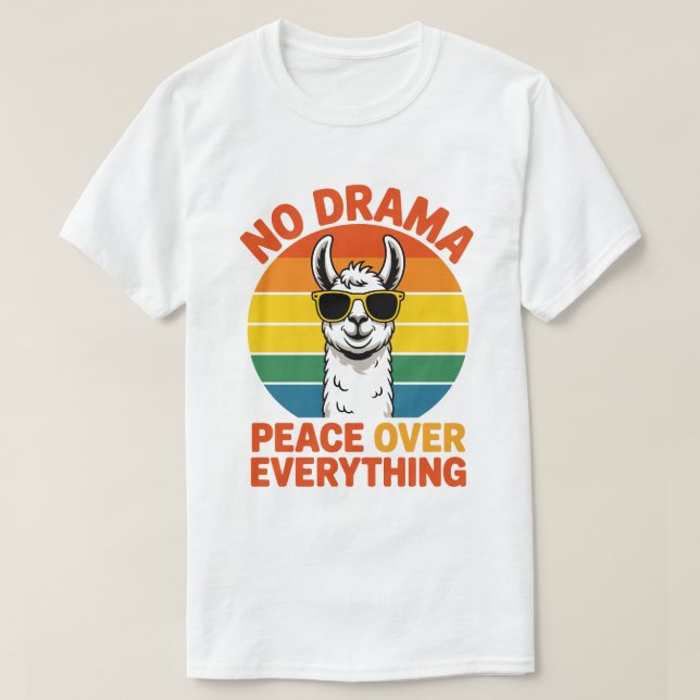 Camiseta Llama Sem Drama (Frente do Design)