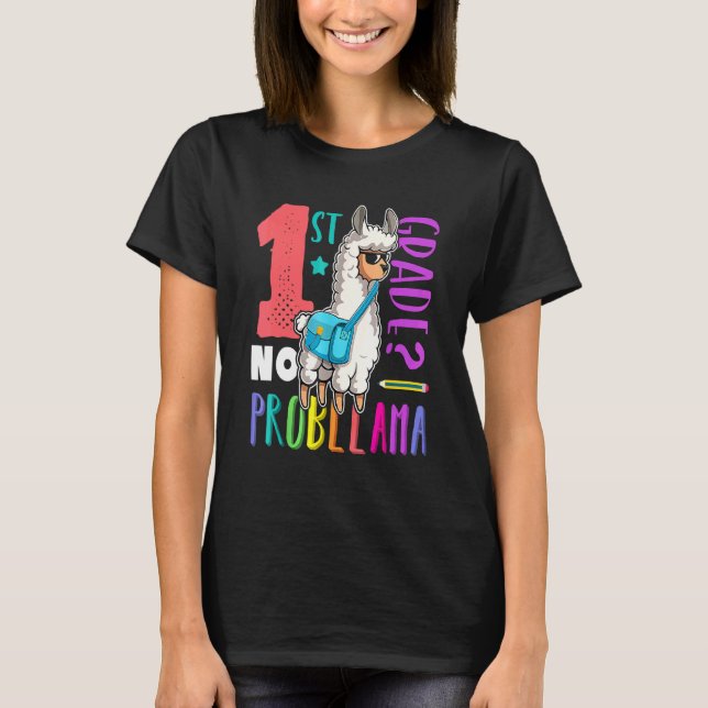 Camiseta Llama Sem Prob 1ª Série Volta às Aulas (Frente)