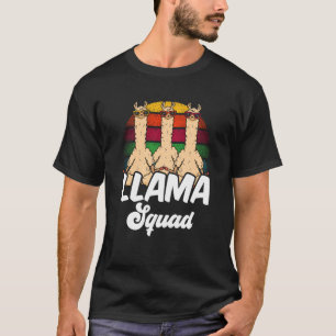 Camiseta Llama Squad Animal Cute Llamas Sayings