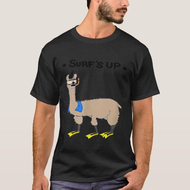 Camiseta Llama Surfista (Frente)