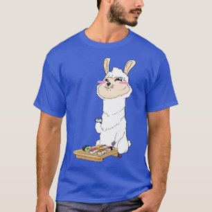 Camiseta Llama Sushi Kawaii