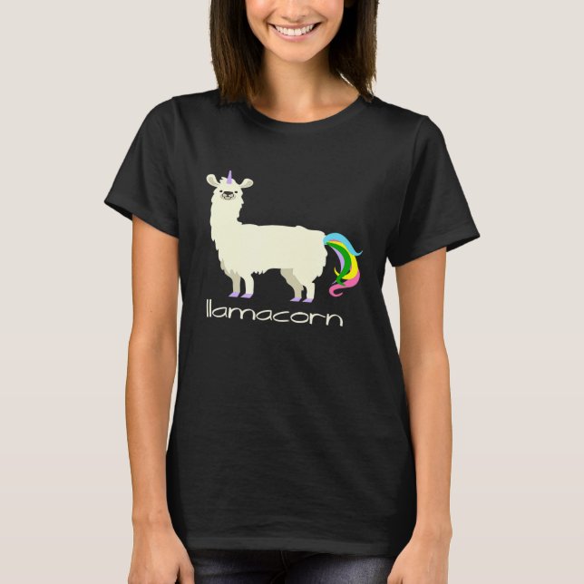 Camiseta Llama Unicorn por LLAMACORN Tee (Frente)