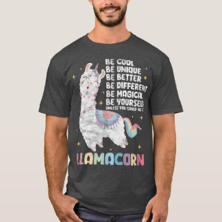 Camiseta Llama Unicorn Seja Um Llamacorn Afastado