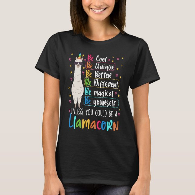 Camiseta Llamacorn Graphic For Teachers And Students (Frente)