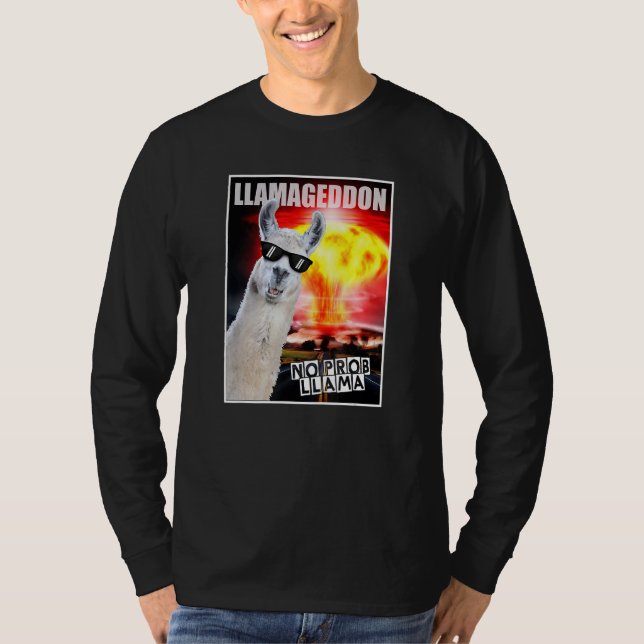 Camiseta Llamageddon No Probllama Graphic (Frente)