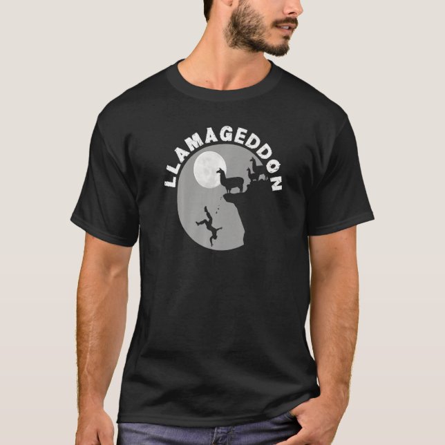 Camiseta Llamageddon Para Llama Barnyard (Frente)