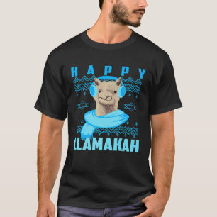 Camiseta Llamakah Feliz Legal Llama Fã Judaico do Hanukkah