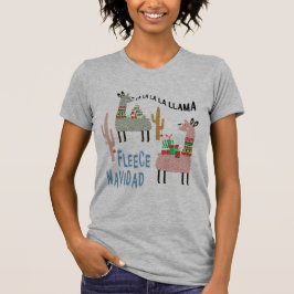 Camiseta Llamas de Natal bonitas