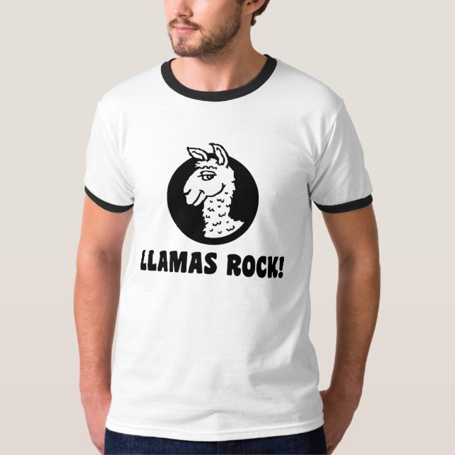 Camiseta Llamas Rock (Frente)