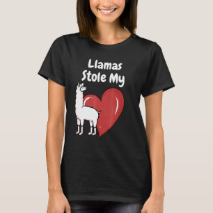 Camiseta Llamas Roubou Meu Coração - Citação Llama
