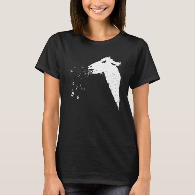 Camiseta Llamas Spit Cheeky Spitting Llama (Frente)