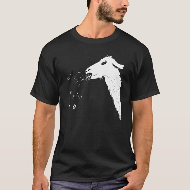 Camiseta Llamas Spit Cheeky Spitting Llama (Frente)