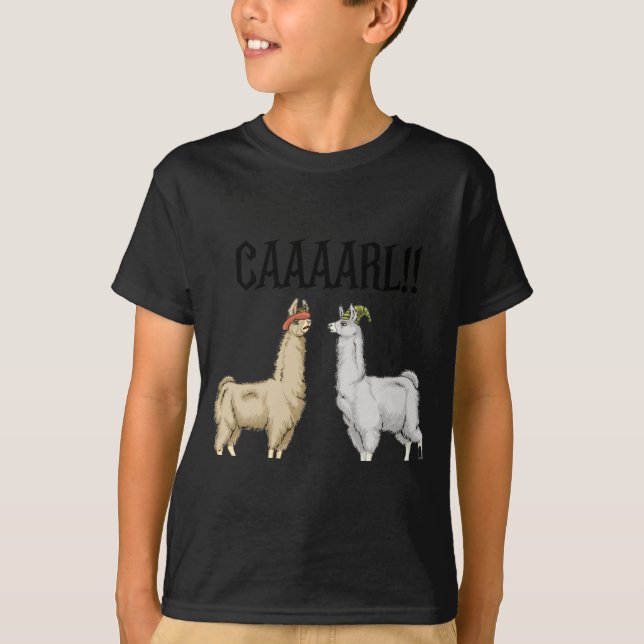 Camiseta Llamas With Hats Carl  (Frente)