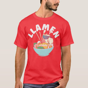 Camiseta Llamen Japonês Anime Lama Taça De Noodle Ramen 816
