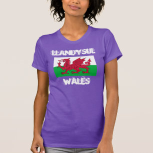 Camiseta Llandysul, País de Gales com bandeira galesa
